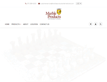 Tablet Screenshot of marbleproductsinternational.com